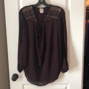 Haute hippie beaded blouse